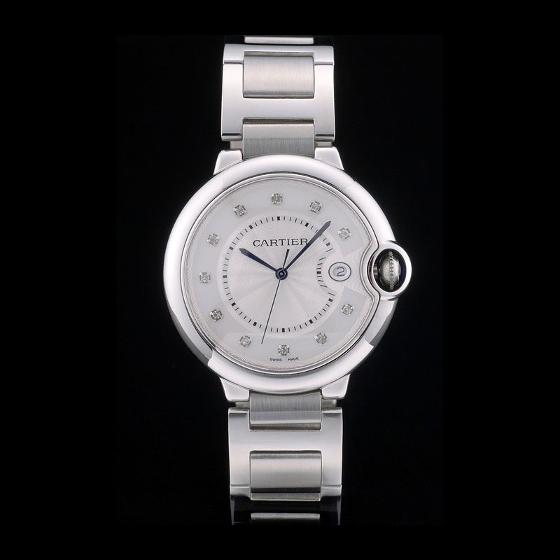 Cartier Ballon Bleu 42mm White Dial Stainless Steel Case Two Tone Silver Bracelet CTR5907: Image 1