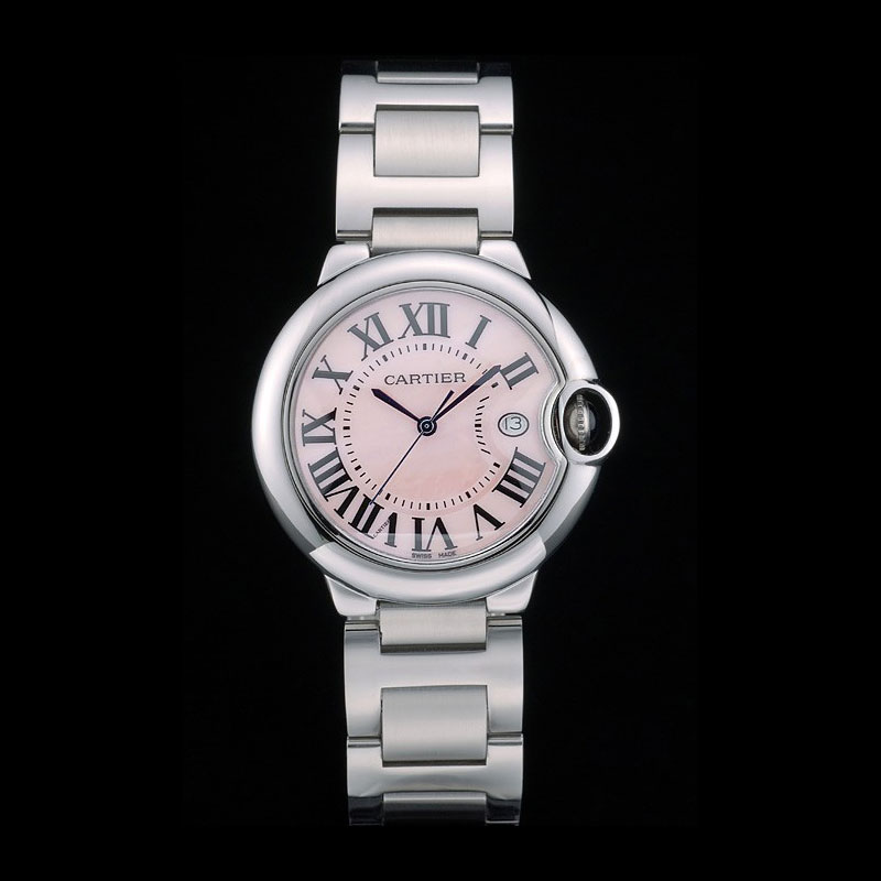 Cartier Ballon Bleu 38mm Pink Dial Stainless Steel Case And Bracelet CTR5908: Image 1