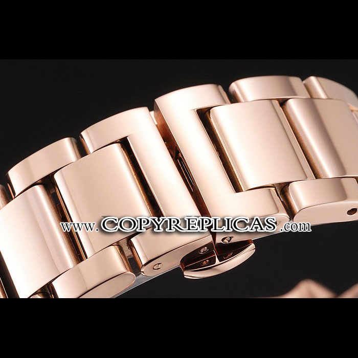 Cartier Calibre De Cartier Small Seconds White Dial Rose Gold Case And Bracelet CTR5924: Image 3