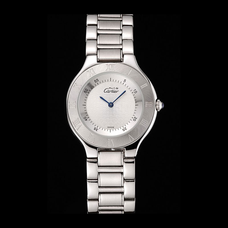 Cartier Must White Dial Stainless Steel Case And Bracelet CTR5947: Image 1