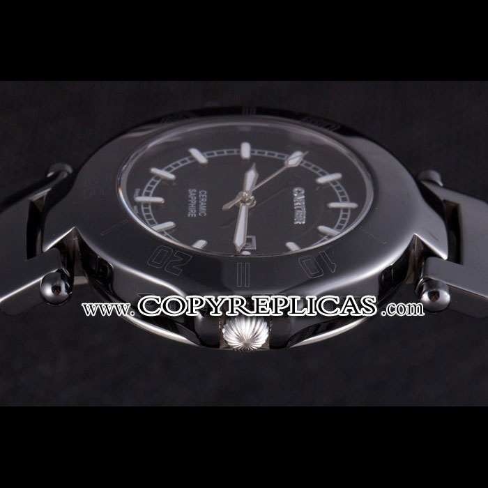 Cartier Pasha 34mm Black Dial Black Ceramic Case CTR5948: Image 3