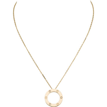 Cartier Love necklace 3 diamonds B7014500