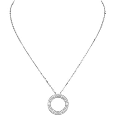 Cartier Love necklace diamond paved B7058000