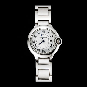 Cartier Ballon Bleu 30mm White Dial Stainless Steel Case And Bracelet CTR5856