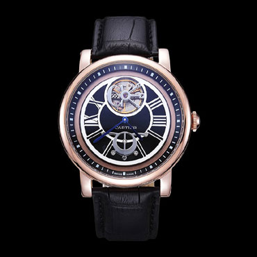 Cartier Rotonde Flying Tourbillon Black Dial CTR5994