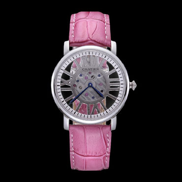 Cartier Rotonde Skeleton Flying Tourbillon Pink CTR6000