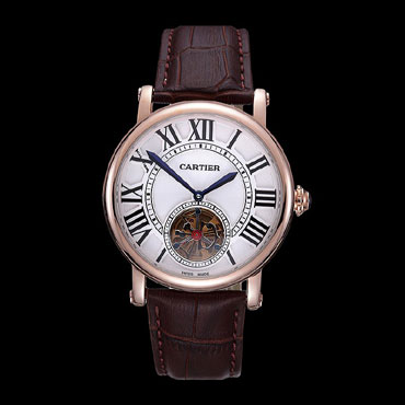 Cartier Rotonde Flying Tourbillon White Dial CTR6008