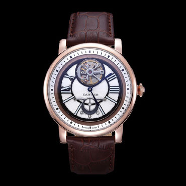 Cartier Rotonde Flying Tourbillon White Dial CTR6017