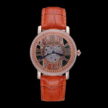 Cartier Rotonde Skeleton Flying Tourbillon Orange CTR6023