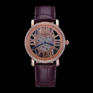 Cartier Rotonde Skeleton Flying Tourbillon Purple CTR6026