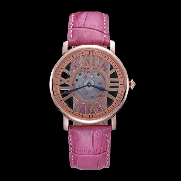 Cartier Rotonde Skeleton Flying Tourbillon Pink CTR6027