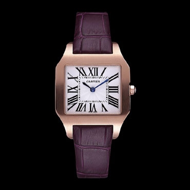 Cartier Santos 100 Polished Rose Gold Bezel CTR6052