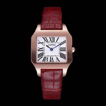 Cartier Santos 100 Polished Rose Gold Bezel CTR6071