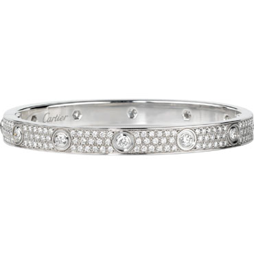 Cartier Love bracelet diamond paved N6033602