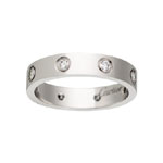 Cartier Love wedding band 8 diamonds B4050600