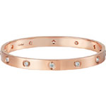 Cartier Love bracelet 10 diamonds B6040617