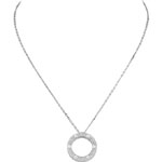 Cartier Love necklace diamond paved B7058000