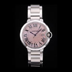 Cartier Ballon Bleu 42mm Pink Dial Stainless Steel Case And Bracelet CTR5859