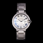 Cartier Ballon Bleu 44mm White Dial Diamonds Stainless Steel Case And Bracelet CTR5860