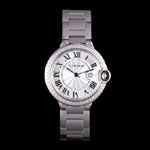 Cartier Ballon Bleu 42mm White Dial Diamonds Stainless Steel Case And Bracelet CTR5864