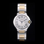 Cartier Ballon Bleu 38mm White Dial Stainless Steel Case Two Tone Gold Bracelet CTR5867