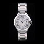 Cartier Ballon Bleu 38mm White Dial Stainless Steel Case Two Tone Silver Bracelet CTR5868