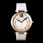 Cartier Ballon Bleu White Leather Strap CTR5886