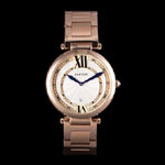 Cartier Ballon Bleu Rose Gold Stainelss Steel Strap White Dial CTR5897