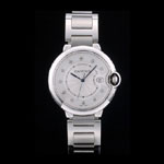 Cartier Ballon Bleu 42mm White Dial Stainless Steel Case Two Tone Silver Bracelet CTR5907