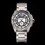 Cartier Calibre De Cartier Small Seconds Black White Dial Stainless Steel Case Bracelet CTR5922