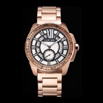 Cartier Calibre De Cartier Small Seconds Black And White Dial Rose Gold Case Bracelet CTR5928