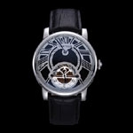 Cartier Rotonde Flying Tourbillon Black Dial CTR6006