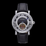 Cartier Rotonde Flying Tourbillon Black Dial CTR6007