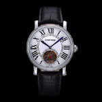 Cartier Rotonde Flying Tourbillon Diamonds White Dial CTR6020