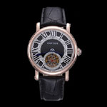 Cartier Rotonde Flying Tourbillon Black Dial CTR6022