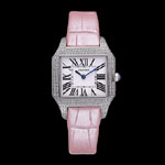 Cartier Santos 100 Diamond Silver Bezel CTR6051