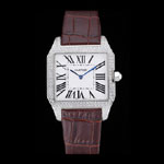 Cartier Santos 100 Diamond Silver Bezel CTR6056