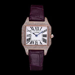 Cartier Santos 100 Diamond Rose Gold Bezel CTR6067