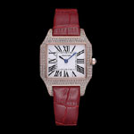 Cartier Santos 100 Diamond Rose Gold Bezel CTR6070