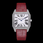 Cartier Santos 100 Diamond Silver Bezel CTR6072