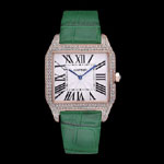 Cartier Santos 100 Diamond Rose Gold Bezel CTR6074