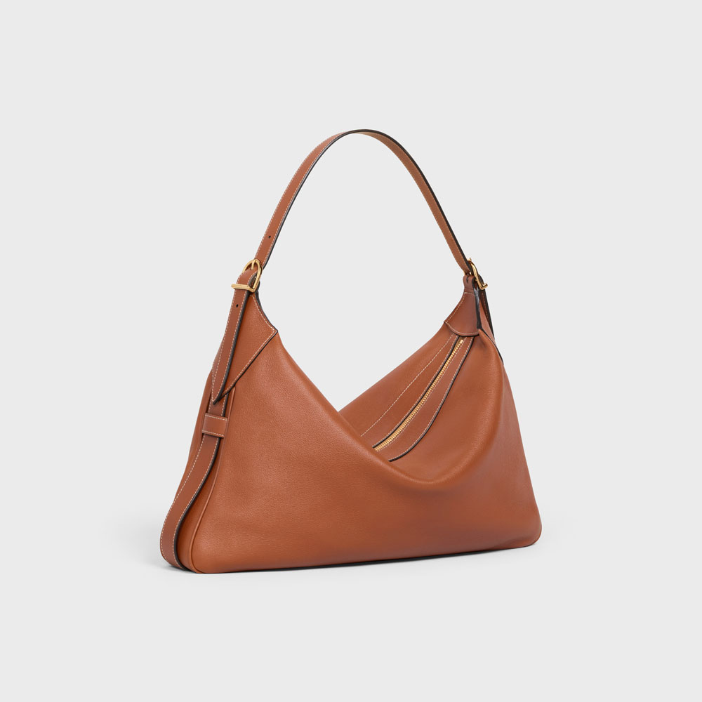 Celine Large Romy In Supple Calfskin Tan 110793DPJ 04LU: Image 2