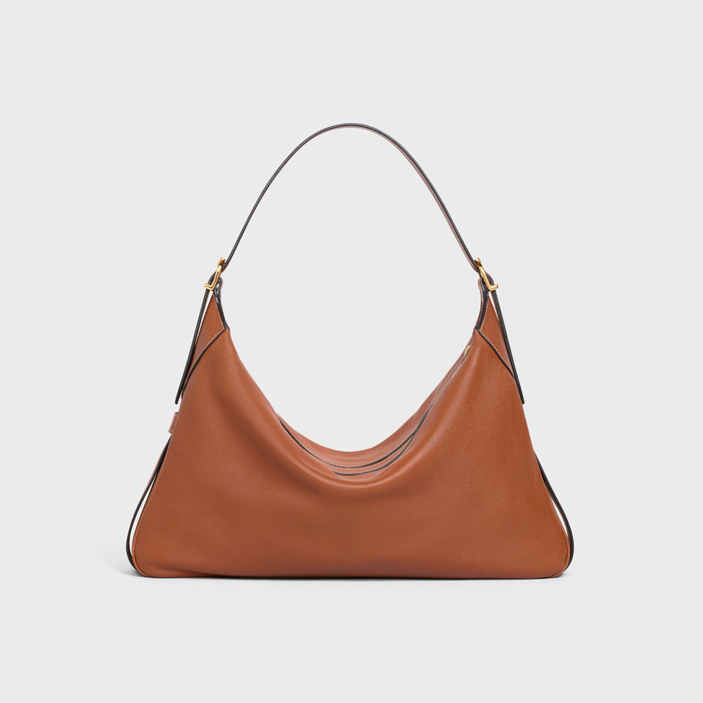 Celine Large Romy In Supple Calfskin Tan 110793DPJ 04LU: Image 3