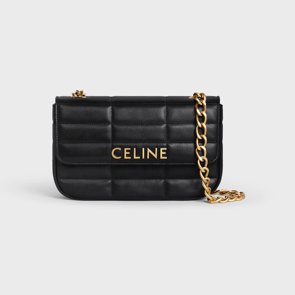 Chain Shoulder Bag Matelasse Monochrome Celine Goatskin 111273EPZ 38NO: Image 1