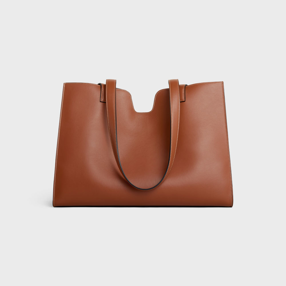 Celine Cabas 16 In Smooth Calfskin Tan 112583EZU 04LU: Image 3