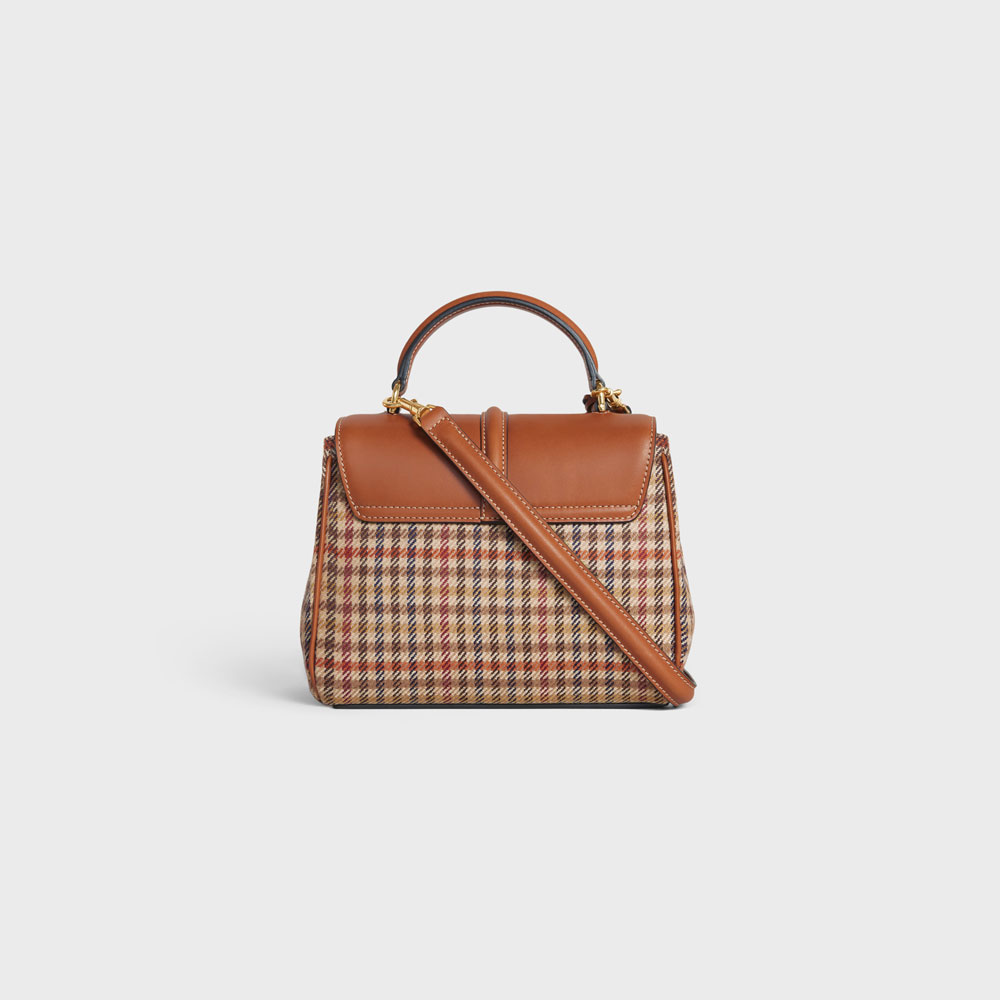 Celine Mini 16 In Tweed And Natural Calfskin 197982EOL 14ML: Image 3