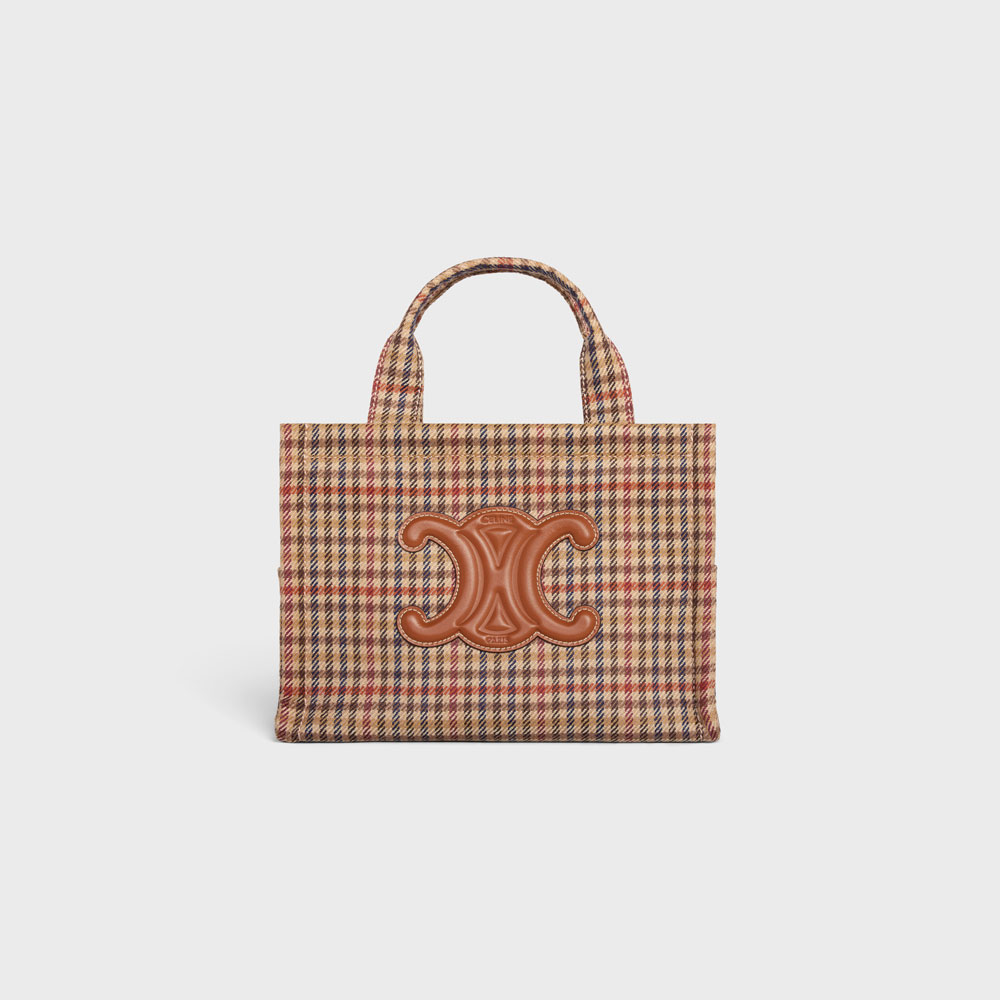 Celine Small Cabas Thais In Tweed And Calfskin 199162EP8 14ML: Image 1