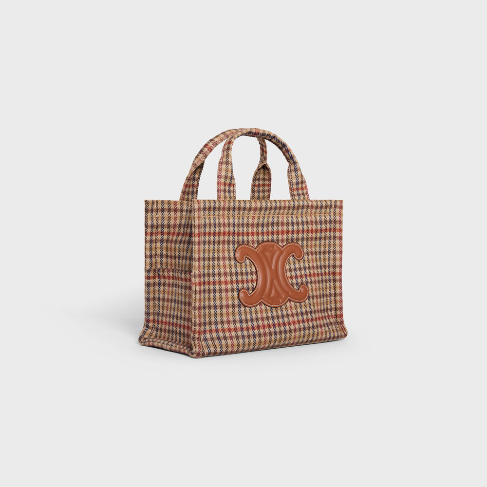 Celine Small Cabas Thais In Tweed And Calfskin 199162EP8 14ML: Image 2