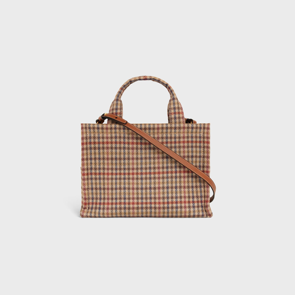 Celine Small Cabas Thais In Tweed And Calfskin 199162EP8 14ML: Image 3