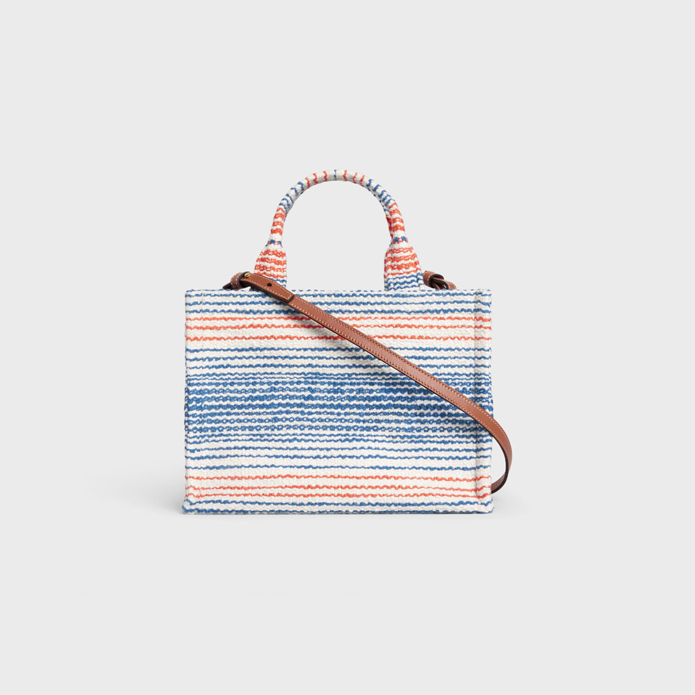 Celine Small Cabas Thais In Striped Textile 199162EYW 14ML: Image 3